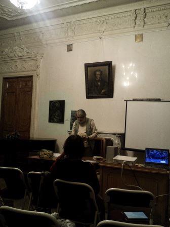С.В. Попов на встрече литературной студии